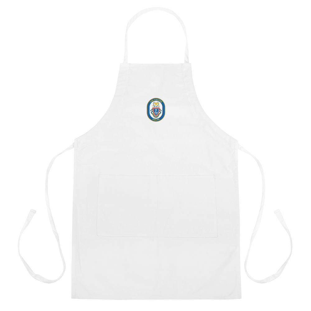 USS Chafee (DDG-90) Embroidered Apron – white