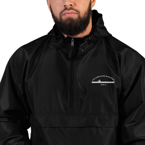 USS Theodore Roosevelt (CVN-71) Embroidered Champion Packable Jacket