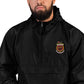 USS Saratoga (CVA/CV-60) Embroidered Champion Packable Jacket - Ship's Crest – black