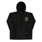 USS Independence (CVA/CV-62) Embroidered Champion Packable Jacket - Ship's Crest – black