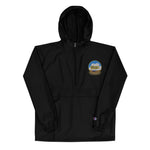 USS Kitty Hawk (CV-63) Embroidered Champion Packable Jacket - Ship's Crest – black