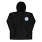USS Enterprise (CVN-65) Embroidered Champion Packable Jacket - Ship's Crest – black