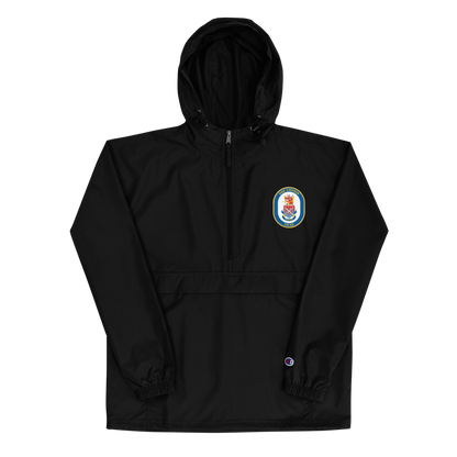 USS Chosin (CG-65) Embroidered Champion Packable Jacket – black