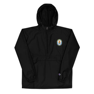 USS Thomas S. Gates (CG-51) Embroidered Champion Packable Jacket – black