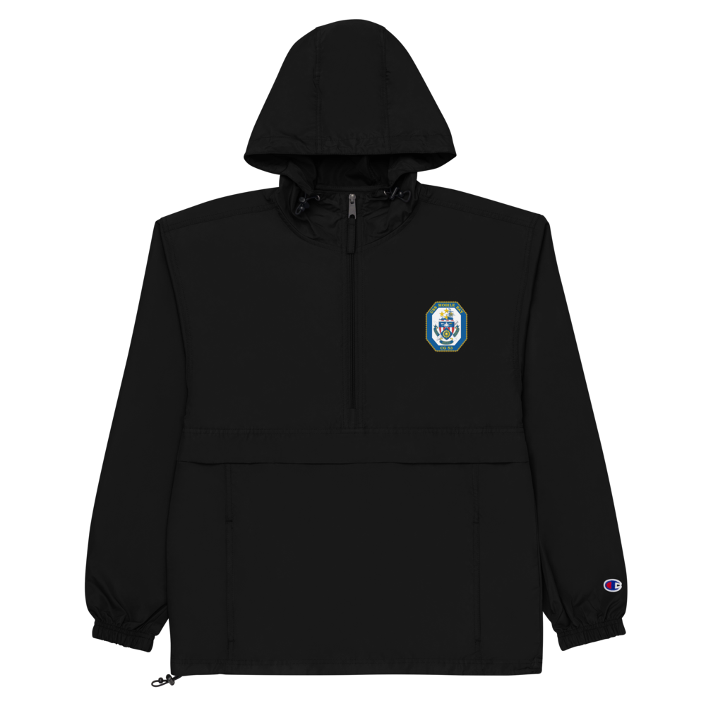 USS Mobile Bay (CG-53) Embroidered Champion Packable Jacket