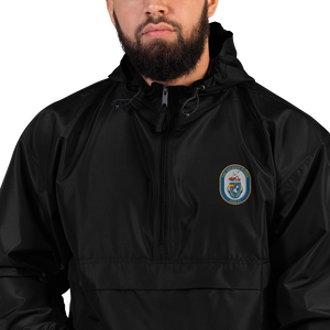 USS Arleigh Burke (DDG-51) Embroidered Champion Packable Jacket – black