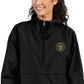 USS Barney (DDG-6) Embroidered Champion Packable Jacket – black