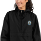 USS Barry (DDG-52) Embroidered Champion Packable Jacket – black