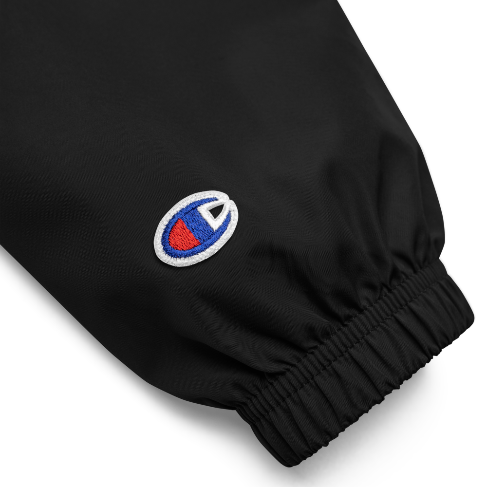 USS America (CVA-66) Embroidered Champion Packable Jacket – black