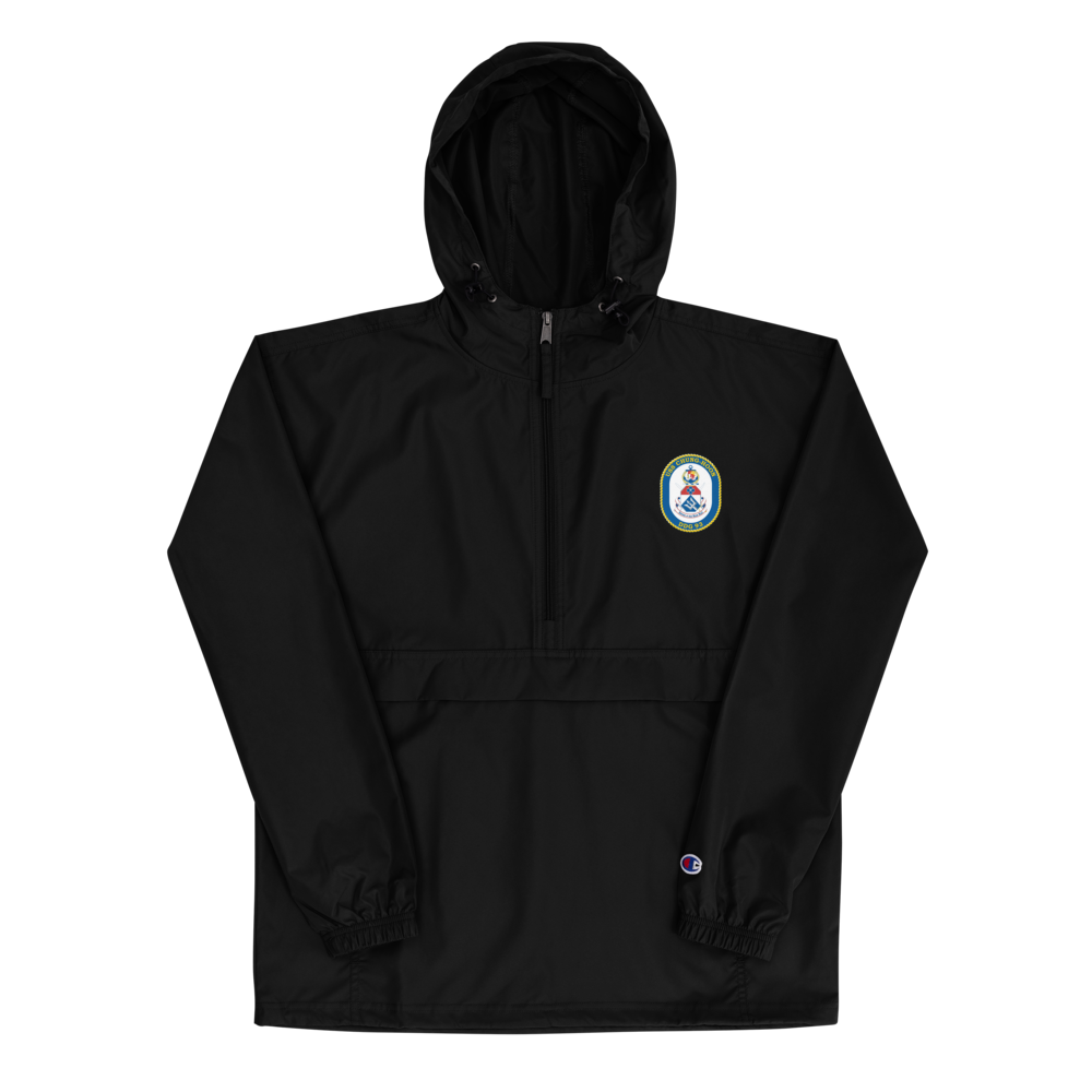 USS Chung-Hoon (DDG-93) Embroidered Champion Packable Jacket – black