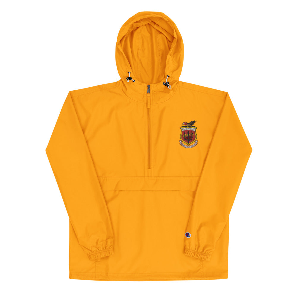 USS Saratoga (CVA/CV-60) Embroidered Champion Packable Jacket - Ship's Crest – gold