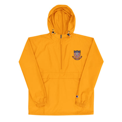 USS Ranger (CV-61) Embroidered Champion Packable Jacket - Ship's Crest – gold