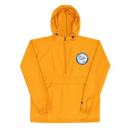USS Enterprise (CVN-65) Embroidered Champion Packable Jacket - Ship's Crest – gold