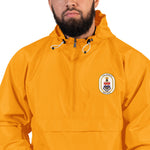 USS Hewitt (DD-966) Ship's Crest Embroidered Champion Packable Jacket – gold
