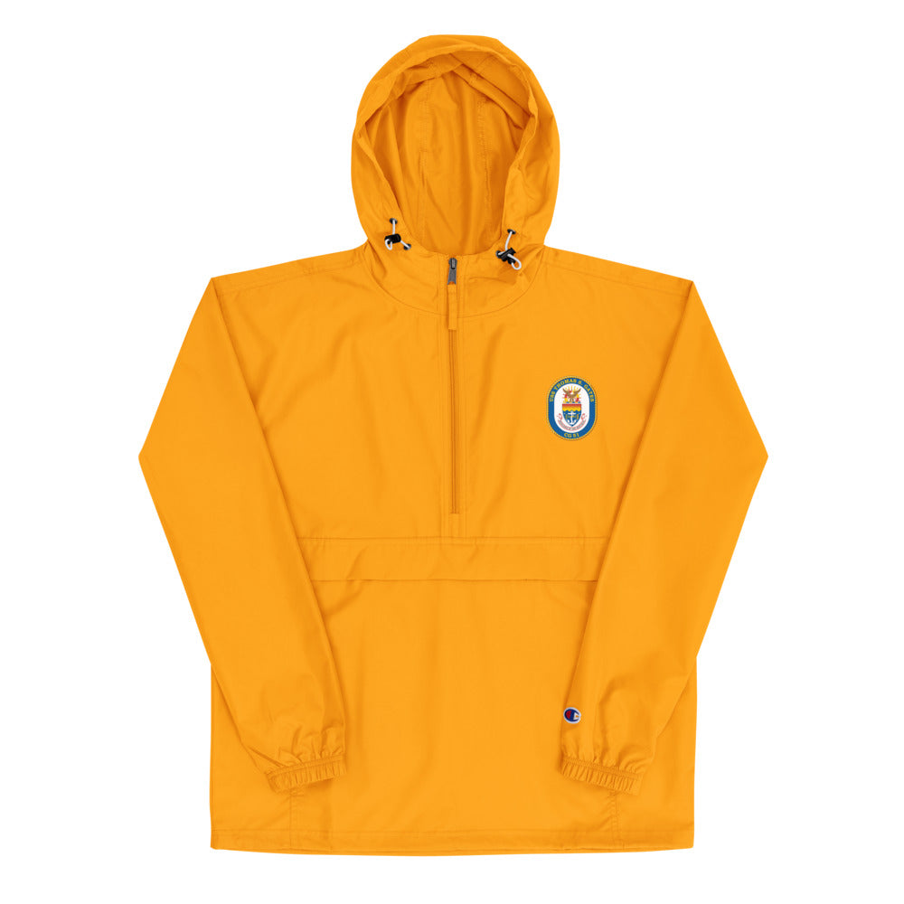 USS Thomas S. Gates (CG-51) Embroidered Champion Packable Jacket – gold