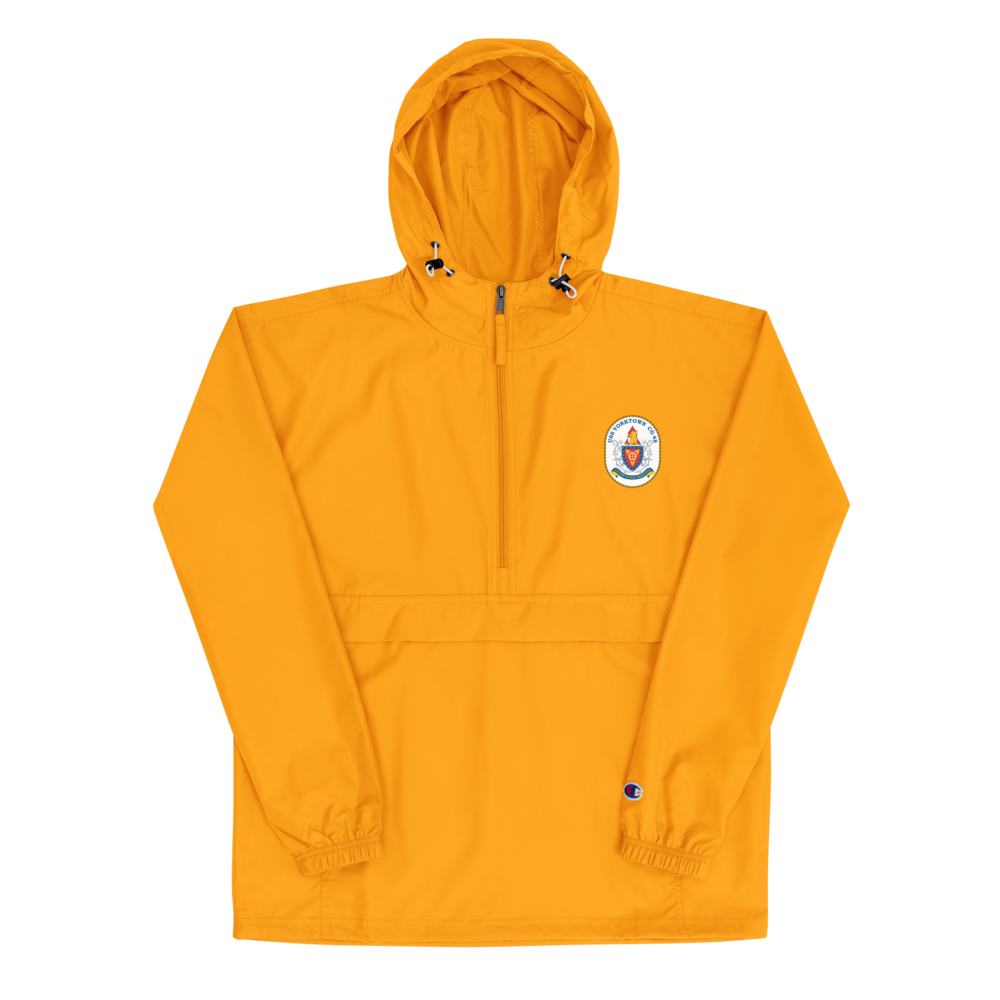USS Yorktown (CG-48) Embroidered Champion Packable Jacket – gold