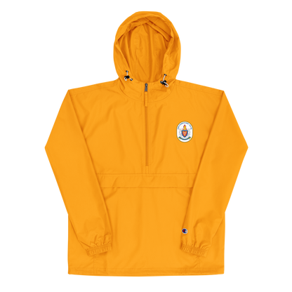 USS Yorktown (CG-48) Embroidered Champion Packable Jacket – gold
