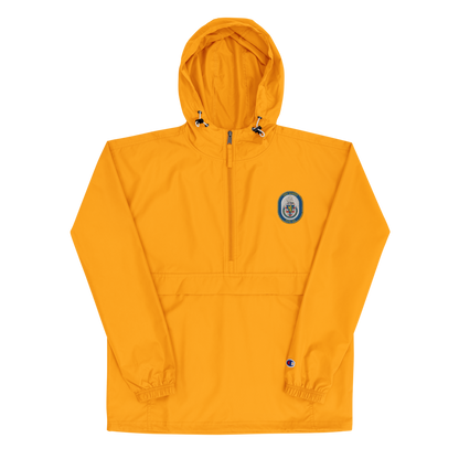USS Barry (DDG-52) Embroidered Champion Packable Jacket – gold