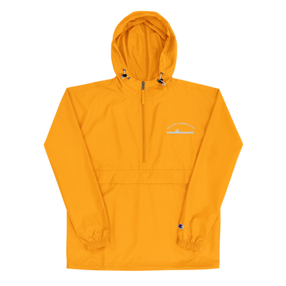 USS John F. Kennedy (CV-67) Embroidered Champion Packable Jacket – gold