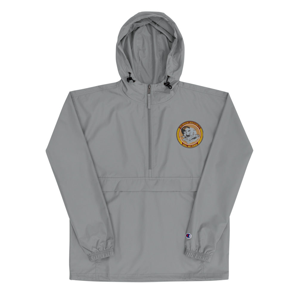 USS Abraham Lincoln (CVN-72) Embroidered Champion Packable Jacket - Ship's Crest