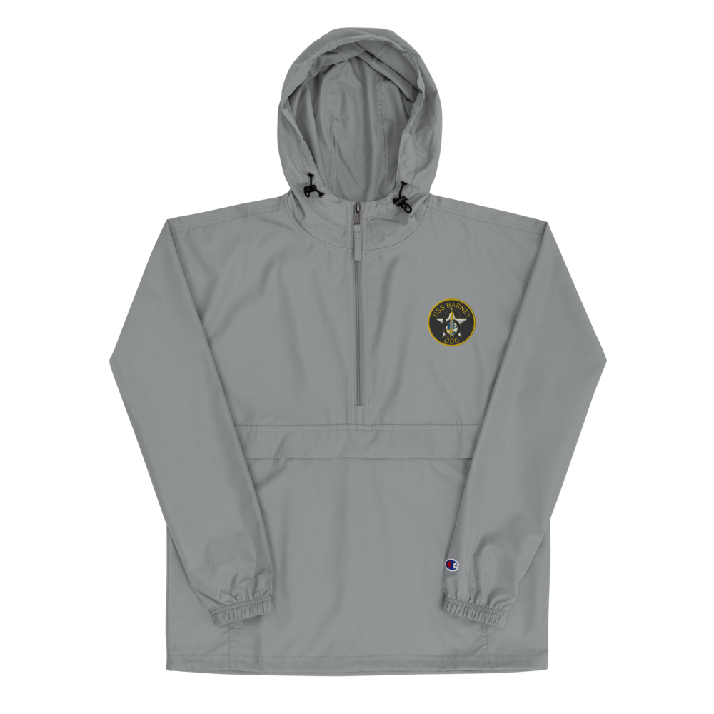 USS Barney (DDG-6) Embroidered Champion Packable Jacket