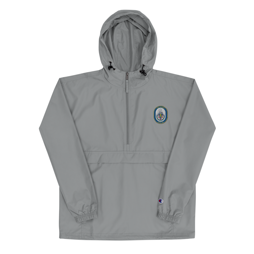 USS Barry (DDG-52) Embroidered Champion Packable Jacket