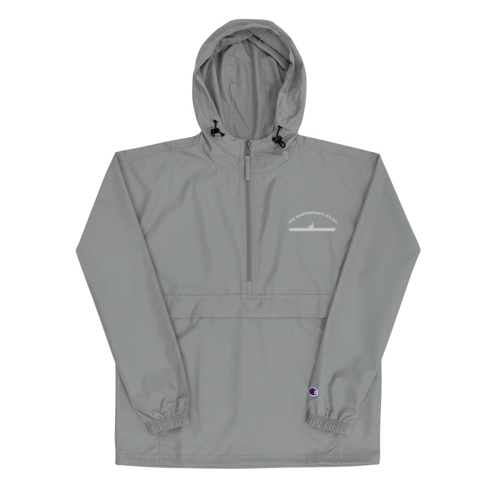 USS Independence (CV-62) Embroidered Champion Packable Jacket