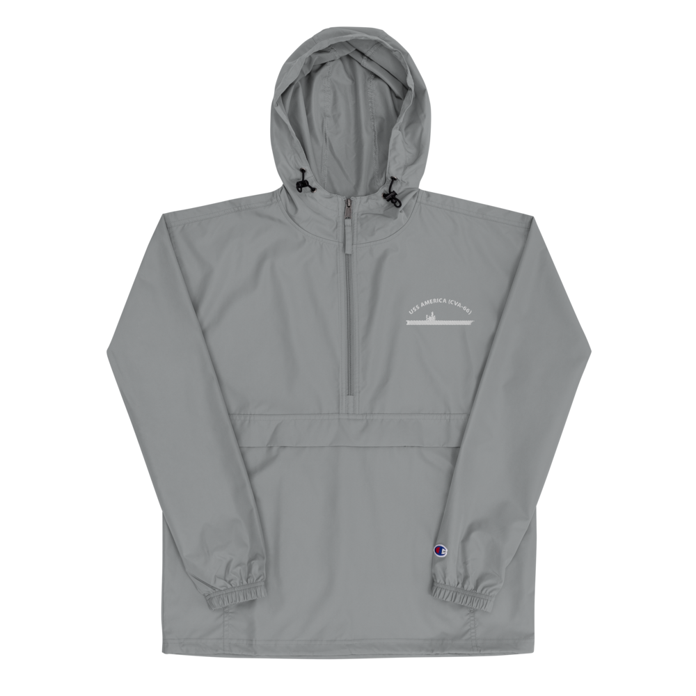 USS America (CVA-66) Embroidered Champion Packable Jacket