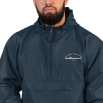 USS Dwight D. Eisenhower (CVN-69) Embroidered Champion Packable Jacket – navy