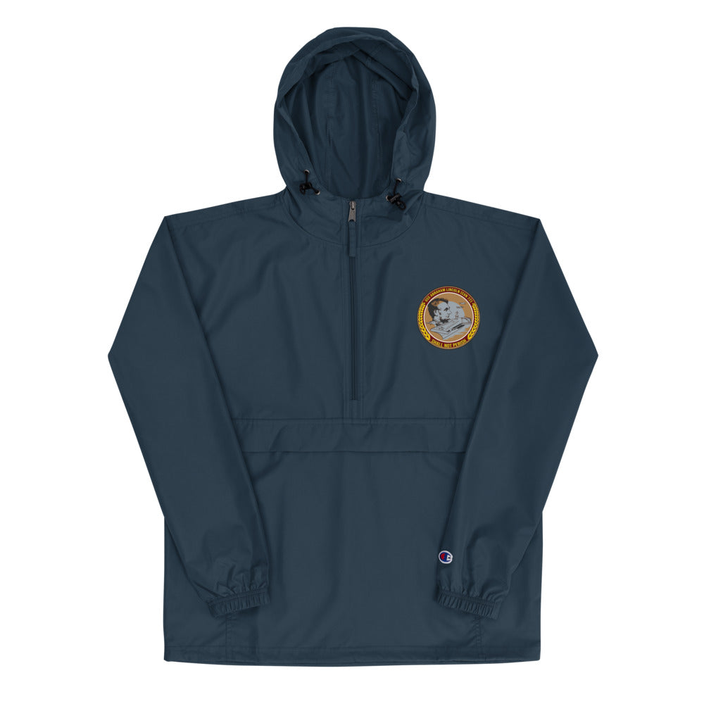 USS Abraham Lincoln (CVN-72) Embroidered Champion Packable Jacket - Ship's Crest – navy