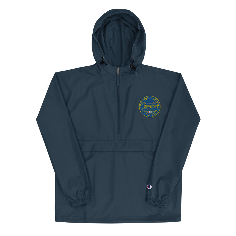 USS Harry S. Truman (CVN-75) Embroidered Champion Packable Jacket - Ship's Crest – navy