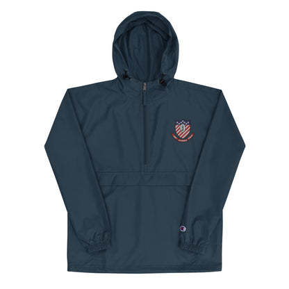 USS Ranger (CVA-61) Embroidered Champion Packable Jacket - Ship's Crest – navy