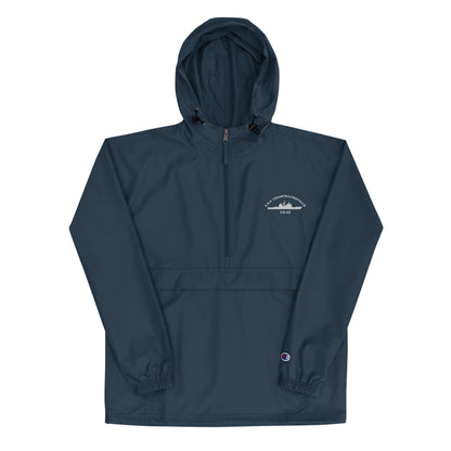 USS Chancellorsville (CG-62) Embroidered Champion Packable Jacket – navy