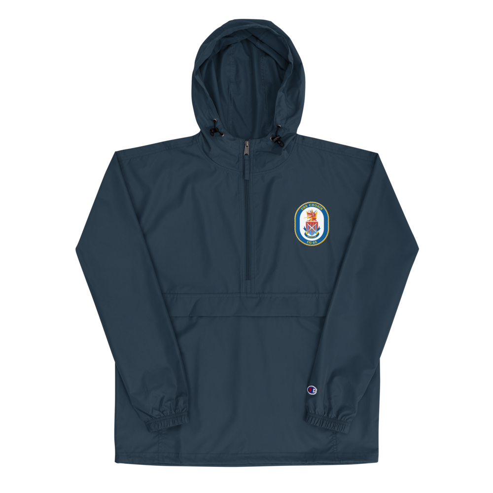 USS Chosin (CG-65) Embroidered Champion Packable Jacket – navy