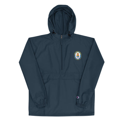 USS Thomas S. Gates (CG-51) Embroidered Champion Packable Jacket – navy