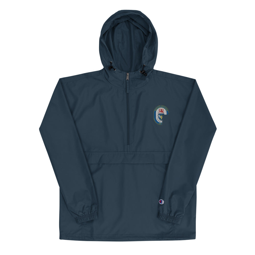 USS Valley Forge (CG-50) Embroidered Champion Packable Jacket – navy
