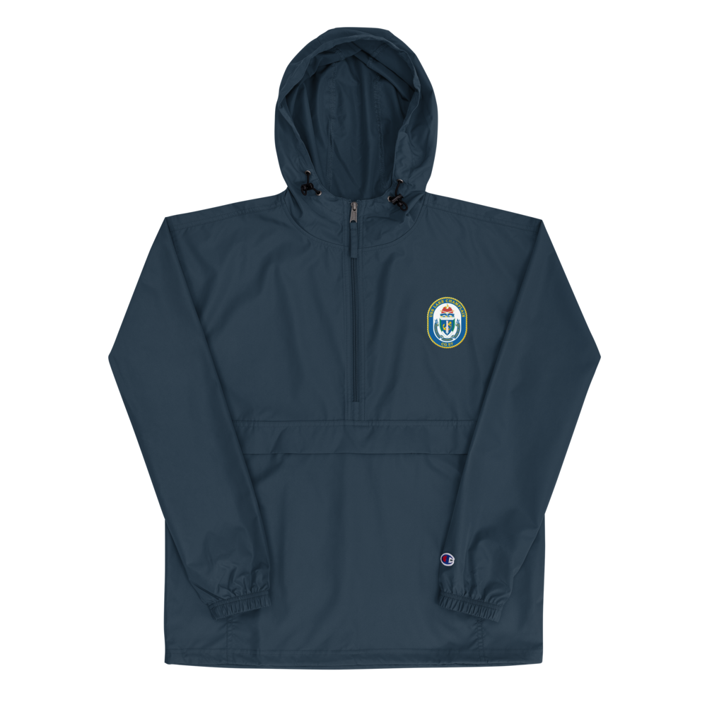 USS Lake Champlain (CG-57) Embroidered Champion Packable Jacket