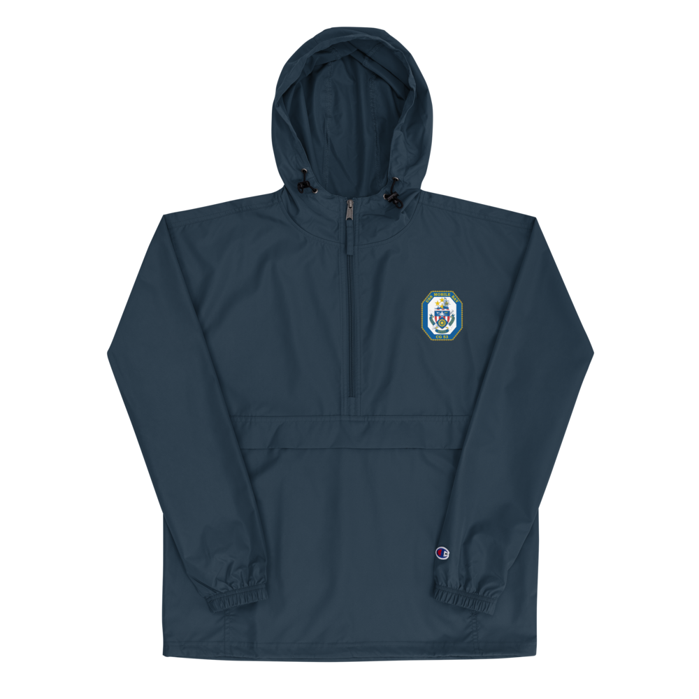 USS Mobile Bay (CG-53) Embroidered Champion Packable Jacket