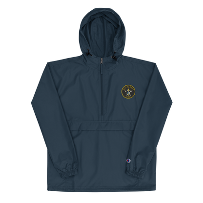 USS Barney (DDG-6) Embroidered Champion Packable Jacket – navy