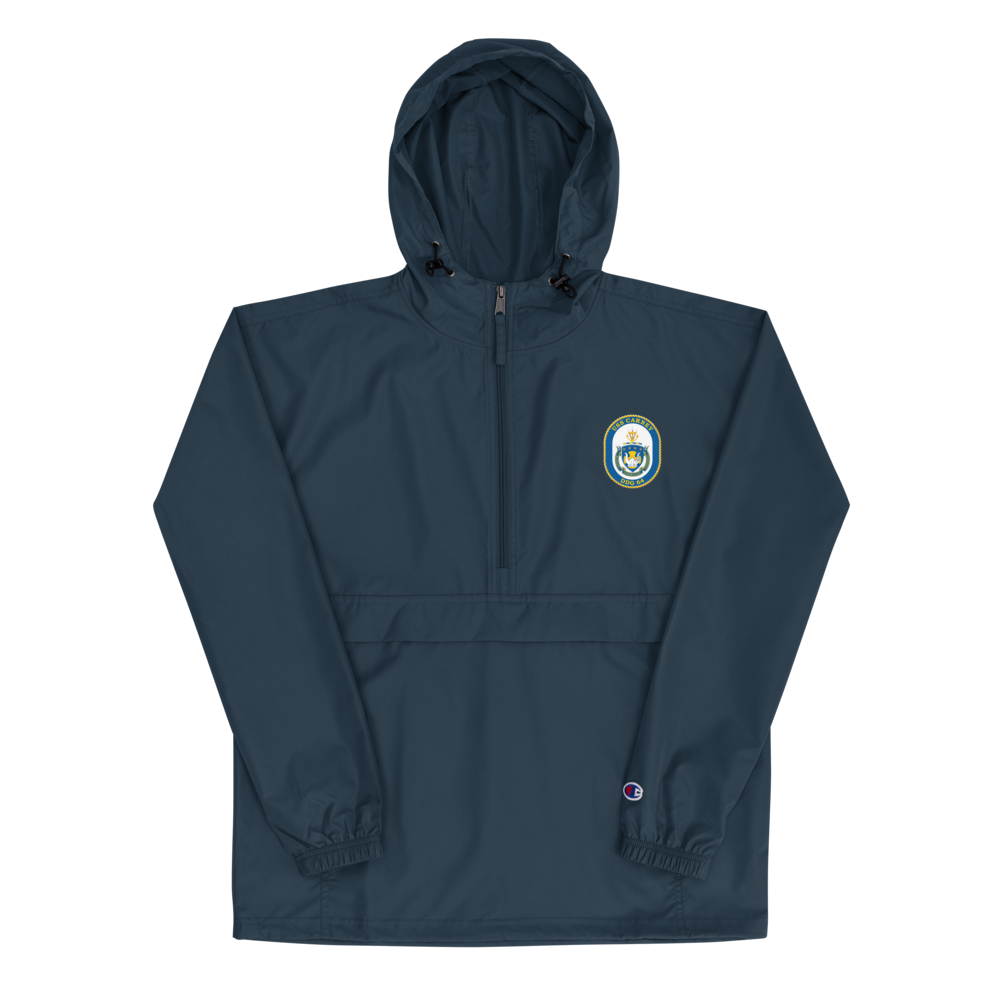 USS Carney (DDG-64) Embroidered Champion Packable Jacket – navy