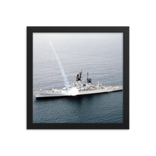 Load image into Gallery viewer, USS Gridley (CG-21) Framed Poster - Missile Launch