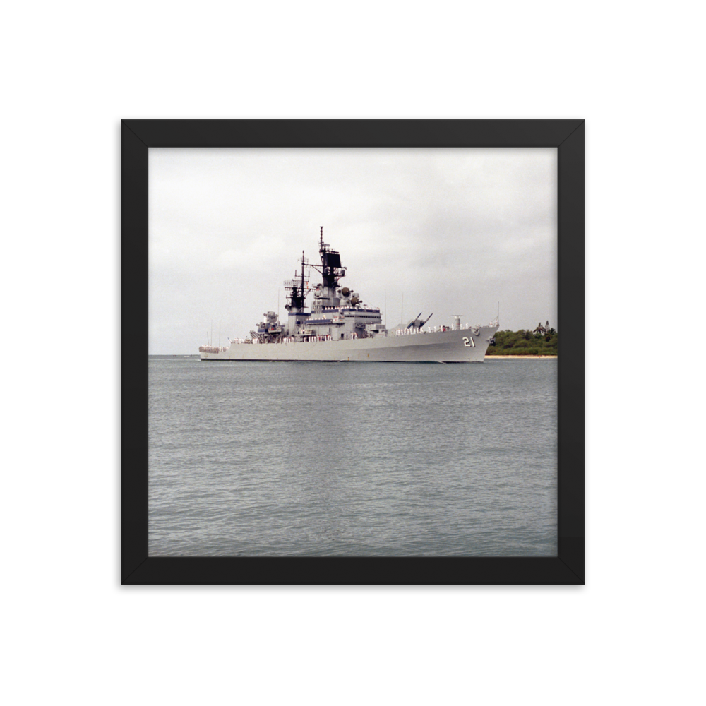 USS Gridley (CG-21) Framed Poster - Starboard (2)
