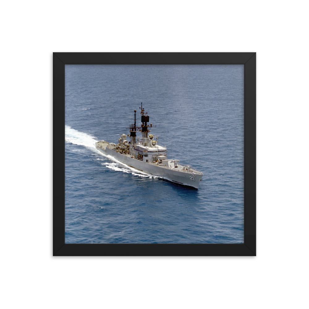 USS Gridley (CG-21) Framed Poster - Starboard (3)