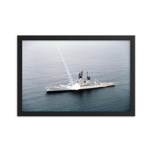 Load image into Gallery viewer, USS Gridley (CG-21) Framed Poster - Missile Launch