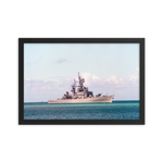 USS Gridley (CG-21) Framed Poster - Starboard (1) – black, 12x18