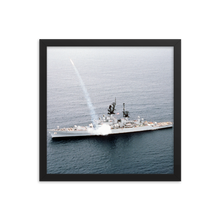 Load image into Gallery viewer, USS Gridley (CG-21) Framed Poster - Missile Launch