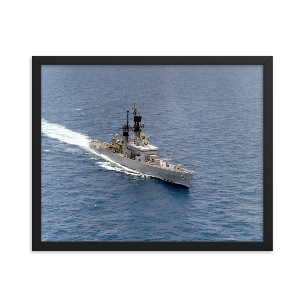 USS Gridley (CG-21) Framed Poster - Starboard (3)