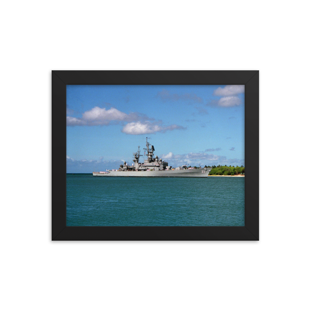 USS Gridley (CG-21) Framed Poster - Starboard (4)