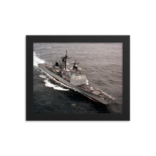 Load image into Gallery viewer, USS Philippine Sea (CG-58) Framed Poster - Starboard Bow