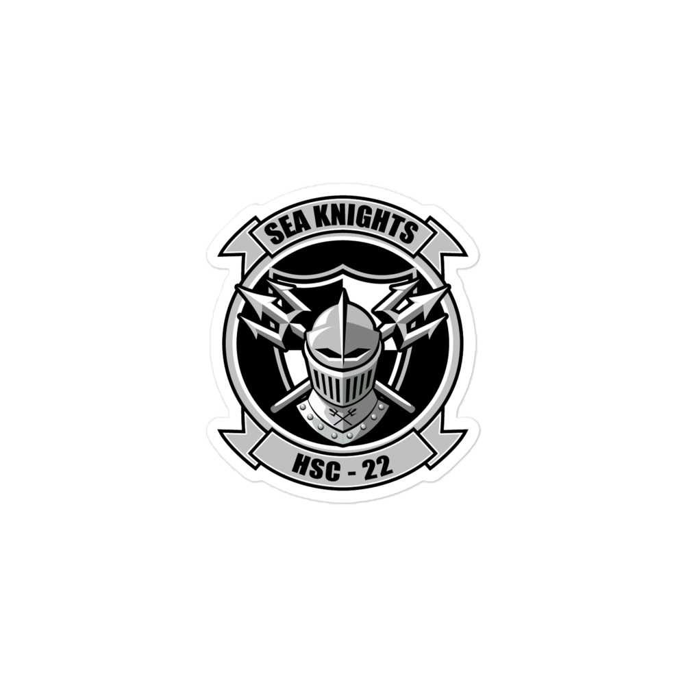 HSC-22 Sea Knights Squadron Crest Vinyl Sticker – 3x3